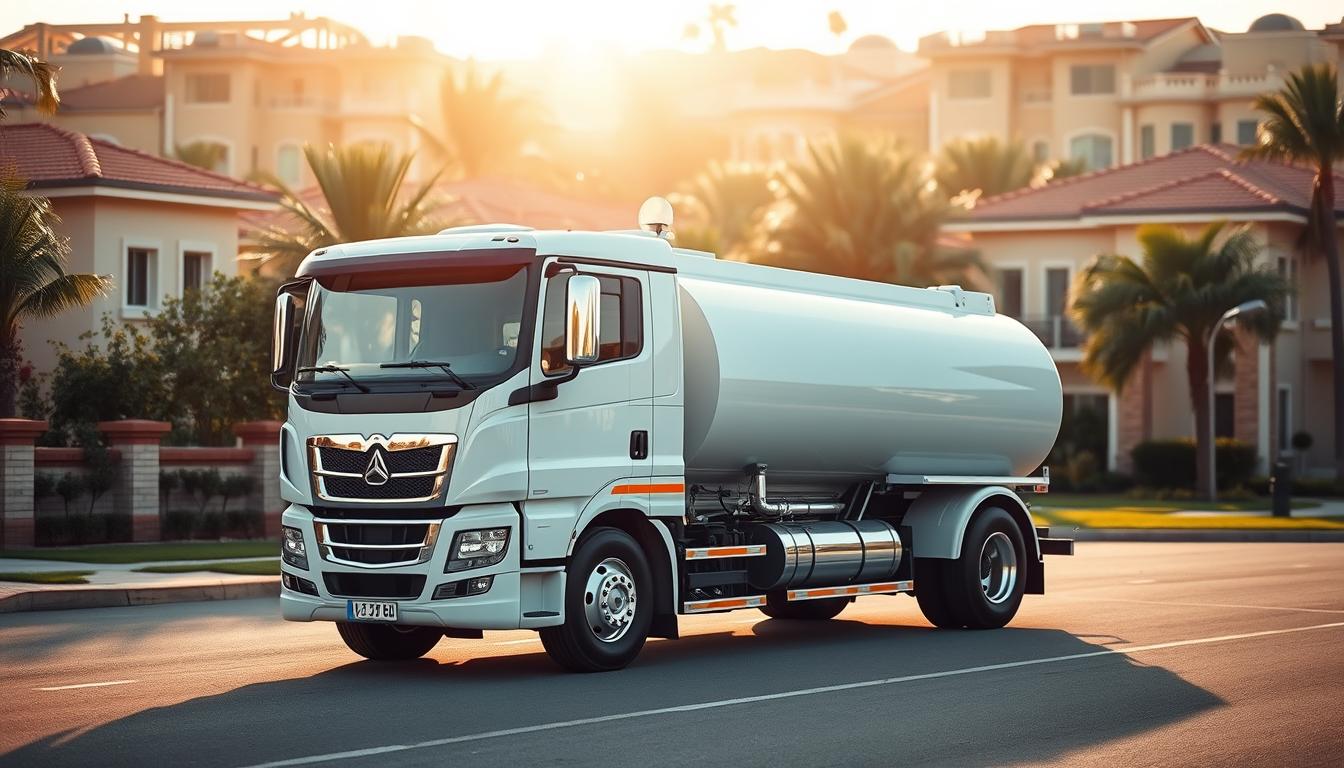 تنكر ماء العاصمه لتوصيل المياه العذبة