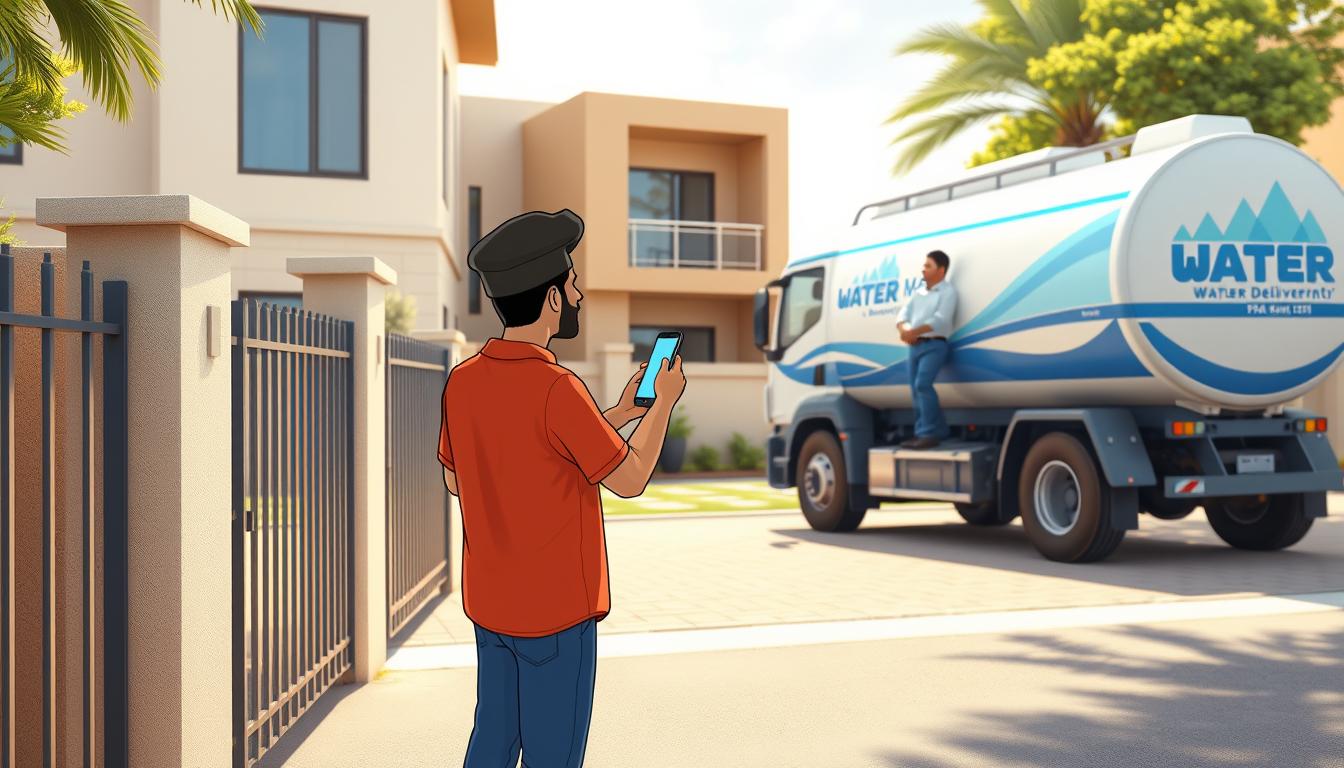 خدمة تنكر مياه في الكويت